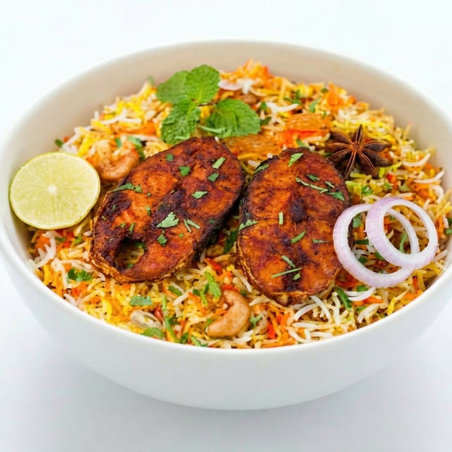Fish Biryani.